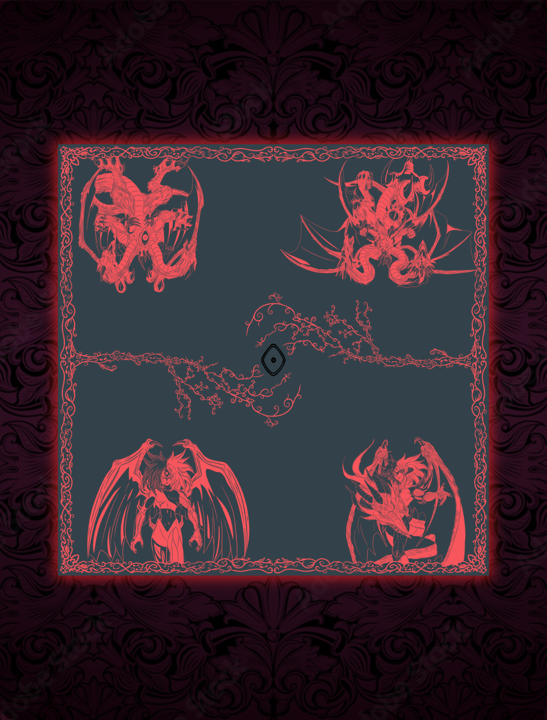 TERROR 2-Player Cloth Playmat
