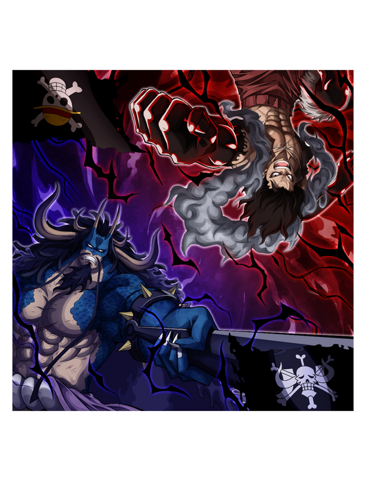 Luffy Cloth Playmat | Kaido Player Playmat | sleevechief