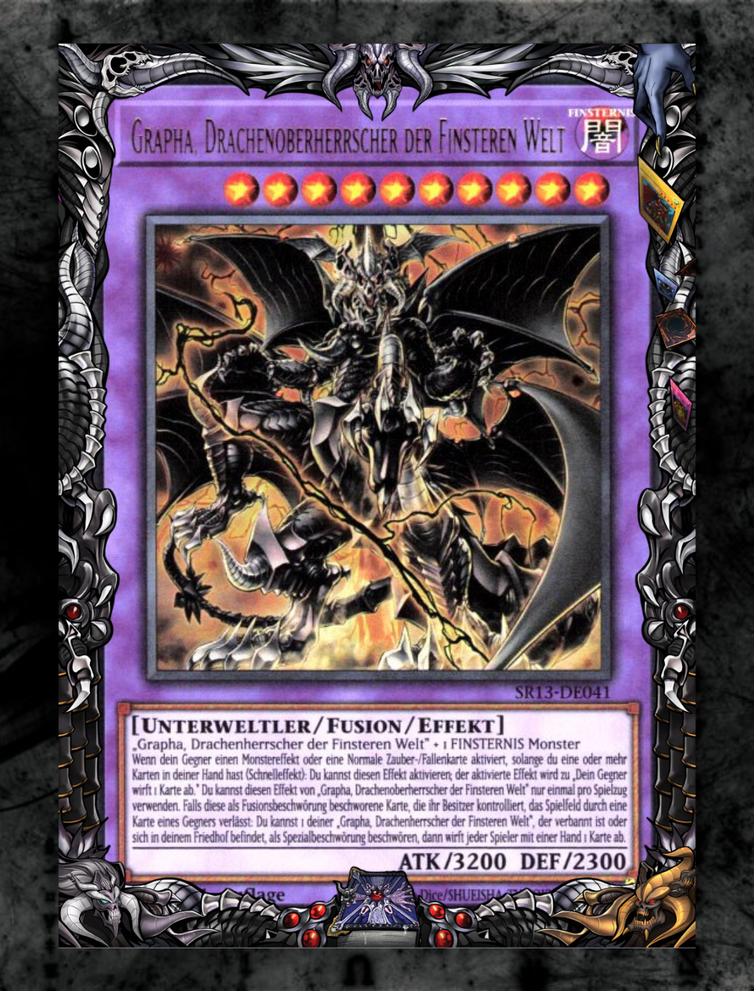 DARK WORLD - Yugioh Border Sleeves (70STK)