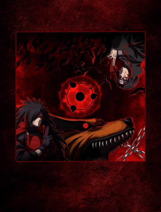 Uchiha war 2-player Cloth Playmat